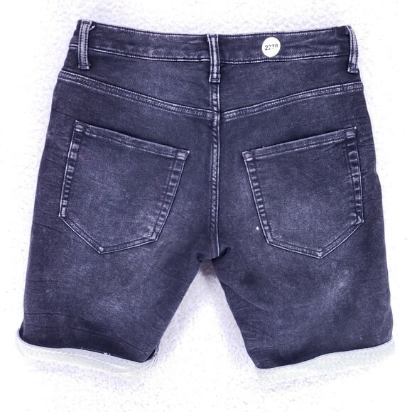 Denim Co Jean Shorts Denim Cotton Mens SZ 32 Black Straight VTG Baggy 90s Y2K - Picture 6 of 8